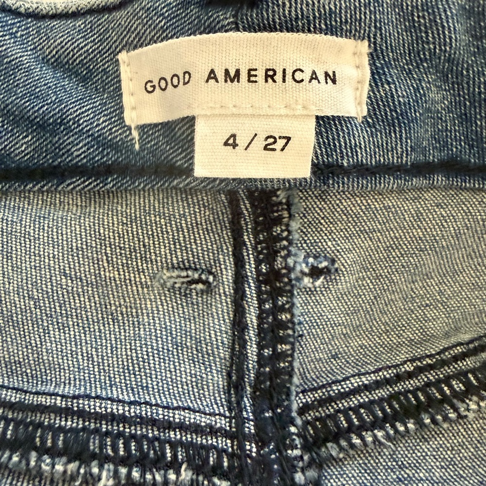 GOOD AMERICAN Good Legs Straight Split Pocket Women's Jeans - NEW - 27 - Picture 10 of 12